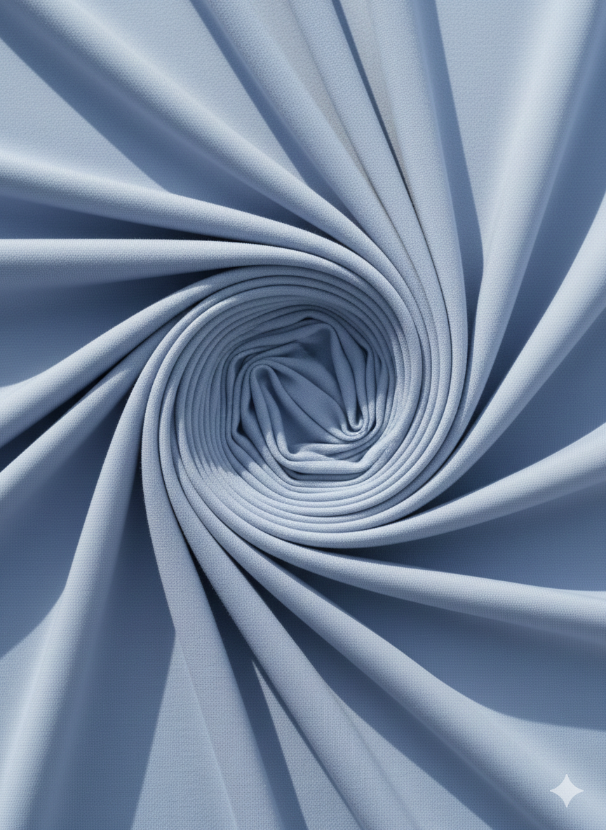 Dusty Blue ITY Fabric – Sold by the Metre - Vératex Fabrics