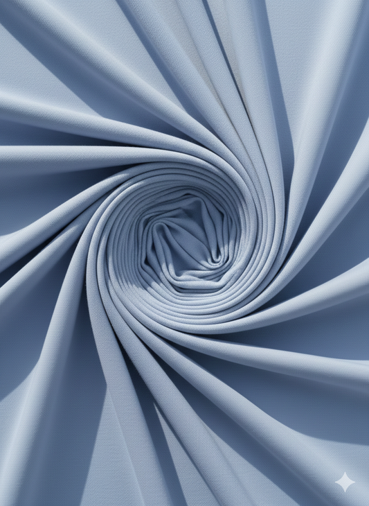 Dusty Blue ITY Fabric – Sold by the Metre - Vératex Fabrics