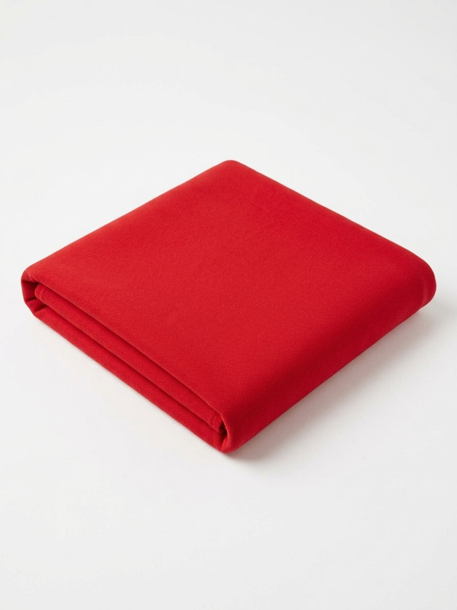 Red Brushed Back Sweatshirt Fleece Fabric