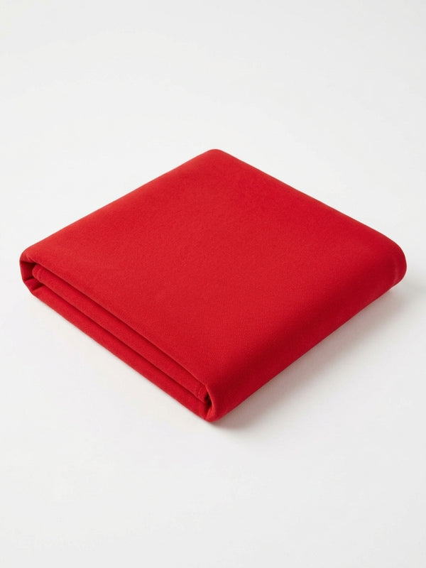 Red Brushed Back Sweatshirt Fleece Fabric