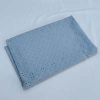 Sky Blue Broderie Anglaise Fabric – Sold by the metre - Vératex Fabrics