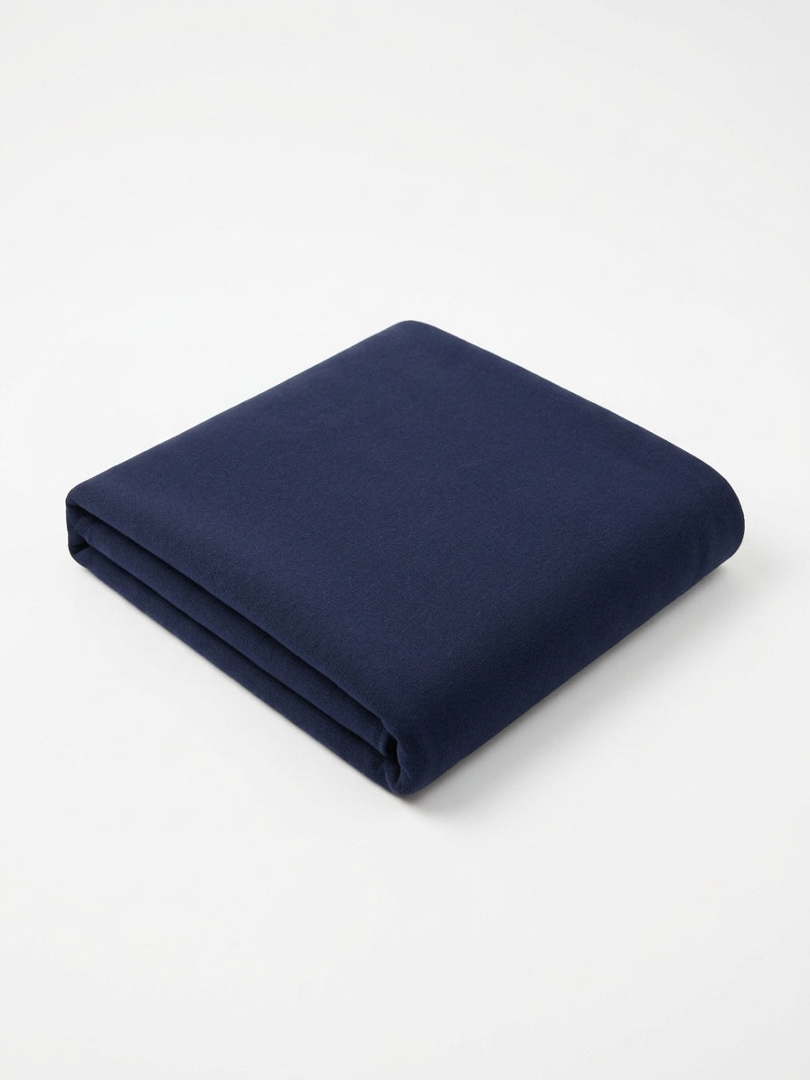 Navy Brushed Back Sweatshirt Fleece Fabric