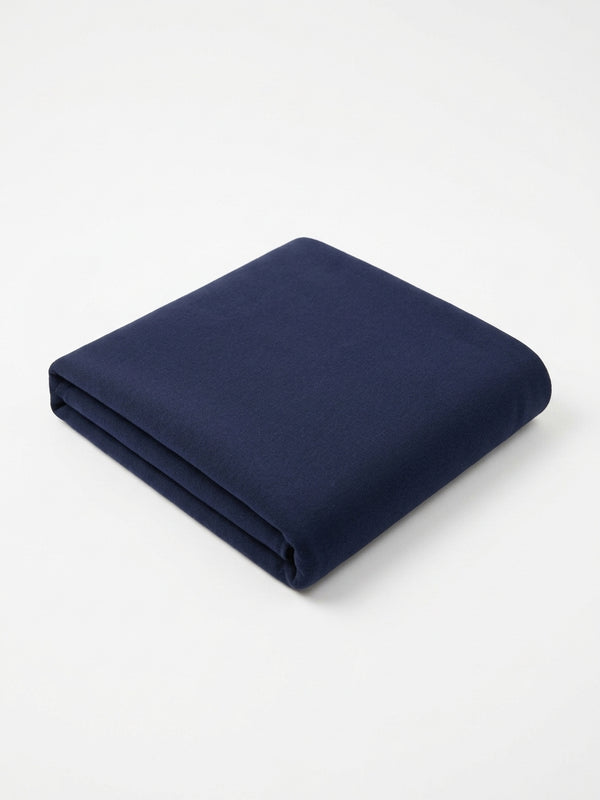 Navy Brushed Back Sweatshirt Fleece Fabric