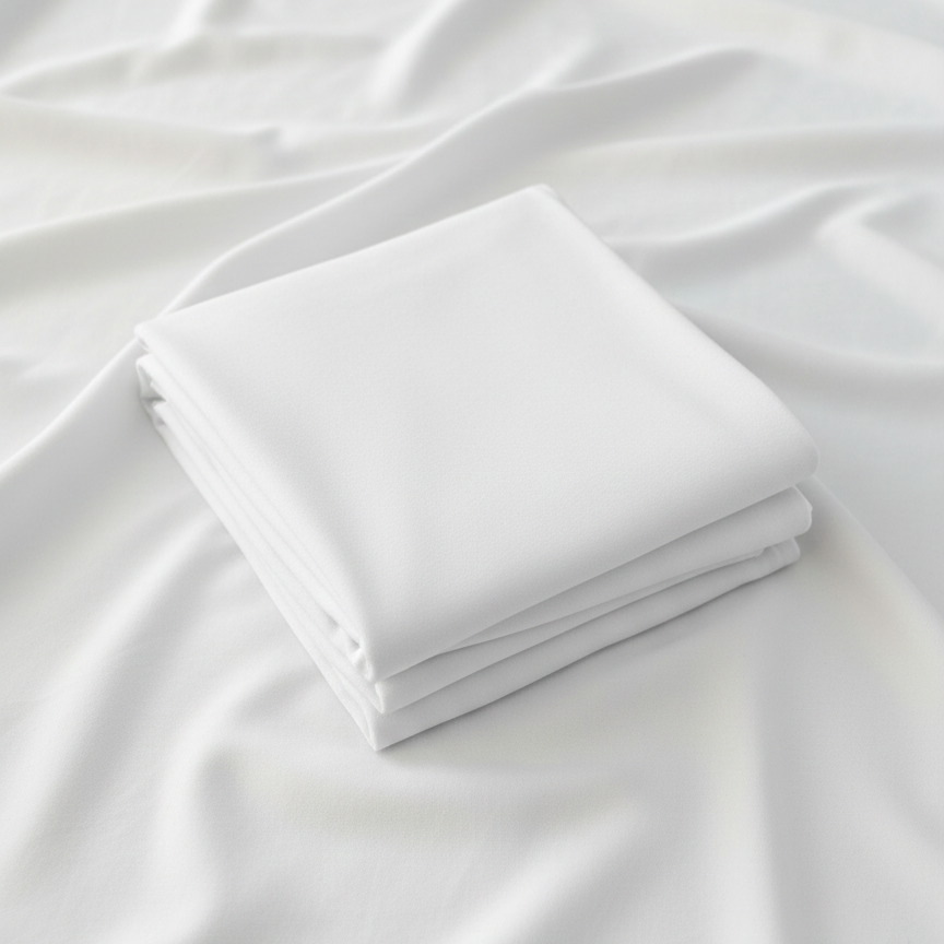 White 100% Cotton Single Jersey Fabric – Sold by the Metre - Vératex Fabrics