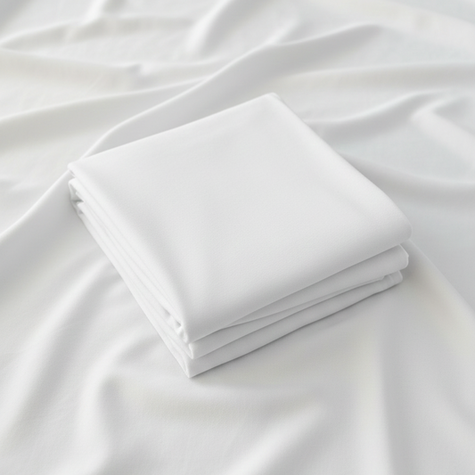 White 100% Cotton Single Jersey Fabric – Sold by the Metre - Vératex Fabrics