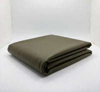 Khaki Wet Look Fabric