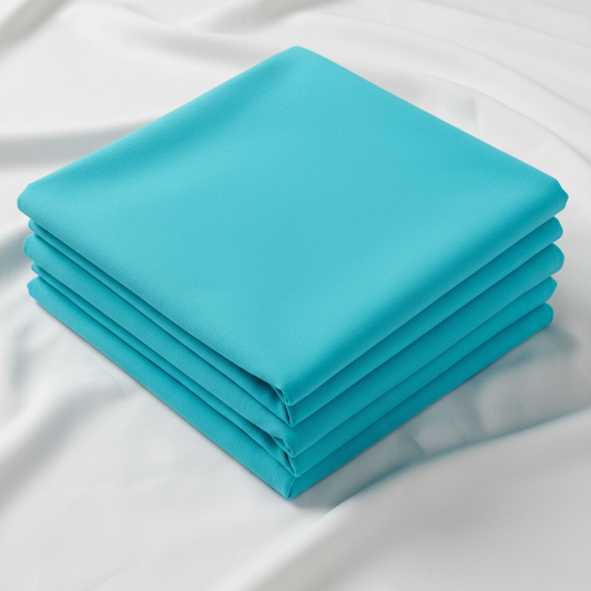 Turquoise 100% Cotton Single Jersey Fabric – Sold by the Metre - Vératex Fabrics