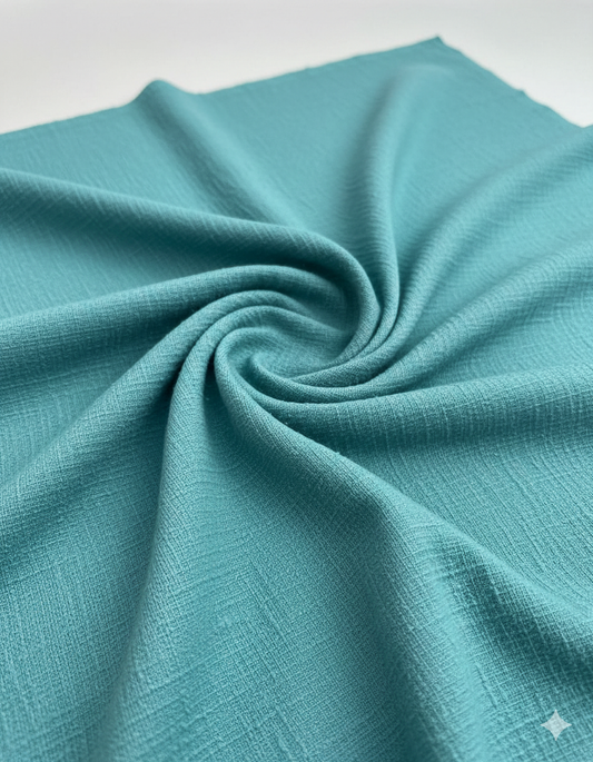 Teal Tree Bark Textured Jacquard – Sold by the Metre - Vératex Fabrics