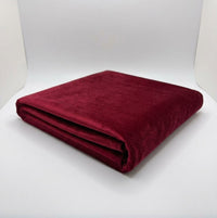Wine Stretch Velvet Fabric