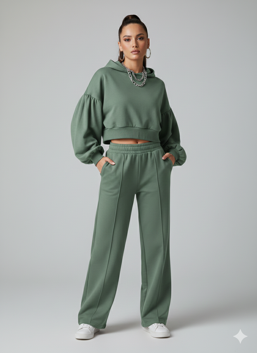 Sage Sweatshirt Fleece Fabric – Sold by the Metre - Vératex Fabrics