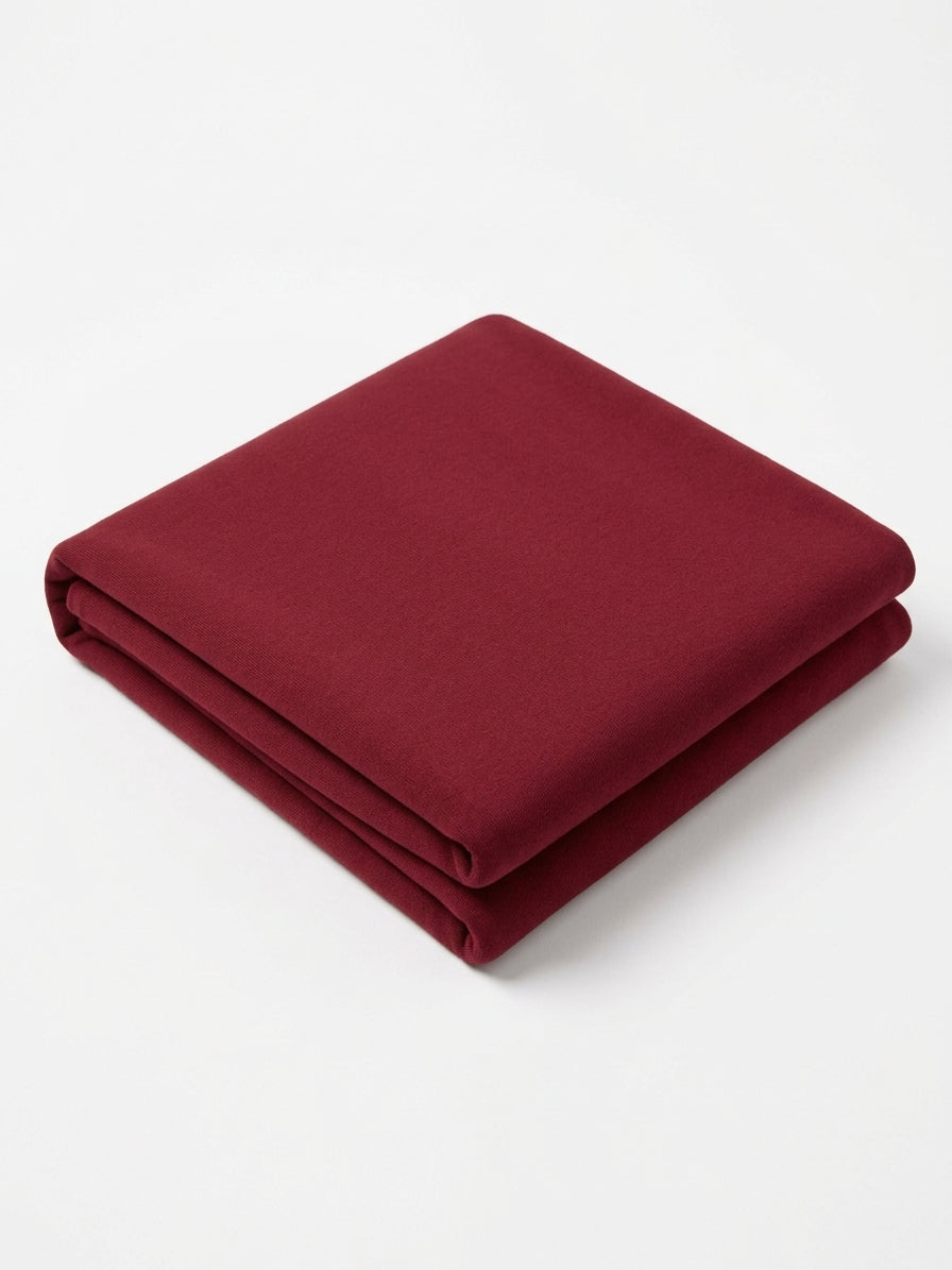 Wine Brushed Back Sweatshirt Fleece Fabric - Vératex Fabrics