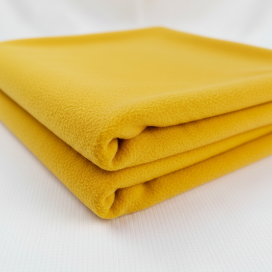 Yellow Anti-Pill Polar Fleece – Sold by the Metre - Vératex Fabrics