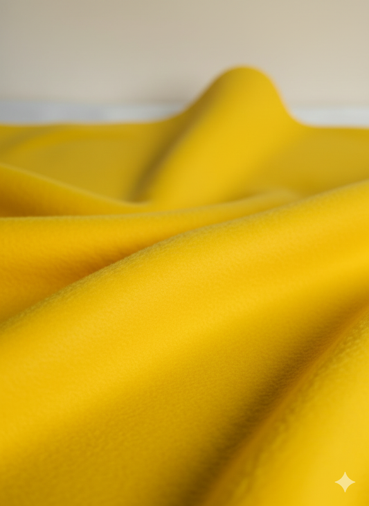 Yellow Anti-Pill Polar Fleece – Sold by the Metre - Vératex Fabrics
