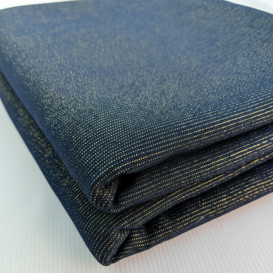 Blue Lurex Denim Fabric (Non-Stretch) – Sold by the Metre - Vératex Fabrics