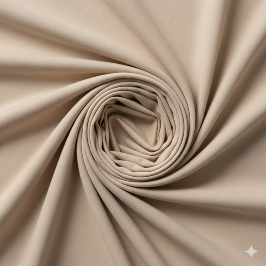 Beige 100% Cotton Single Jersey Fabric – Sold by the Metre - Vératex Fabrics