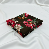 Chocolate Rose Garden ITY Fabric – Sold by the metre" - Vératex Fabrics