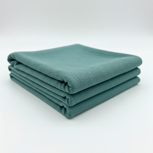 Teal Tree Bark Textured Jacquard – Sold by the Metre - Vératex Fabrics