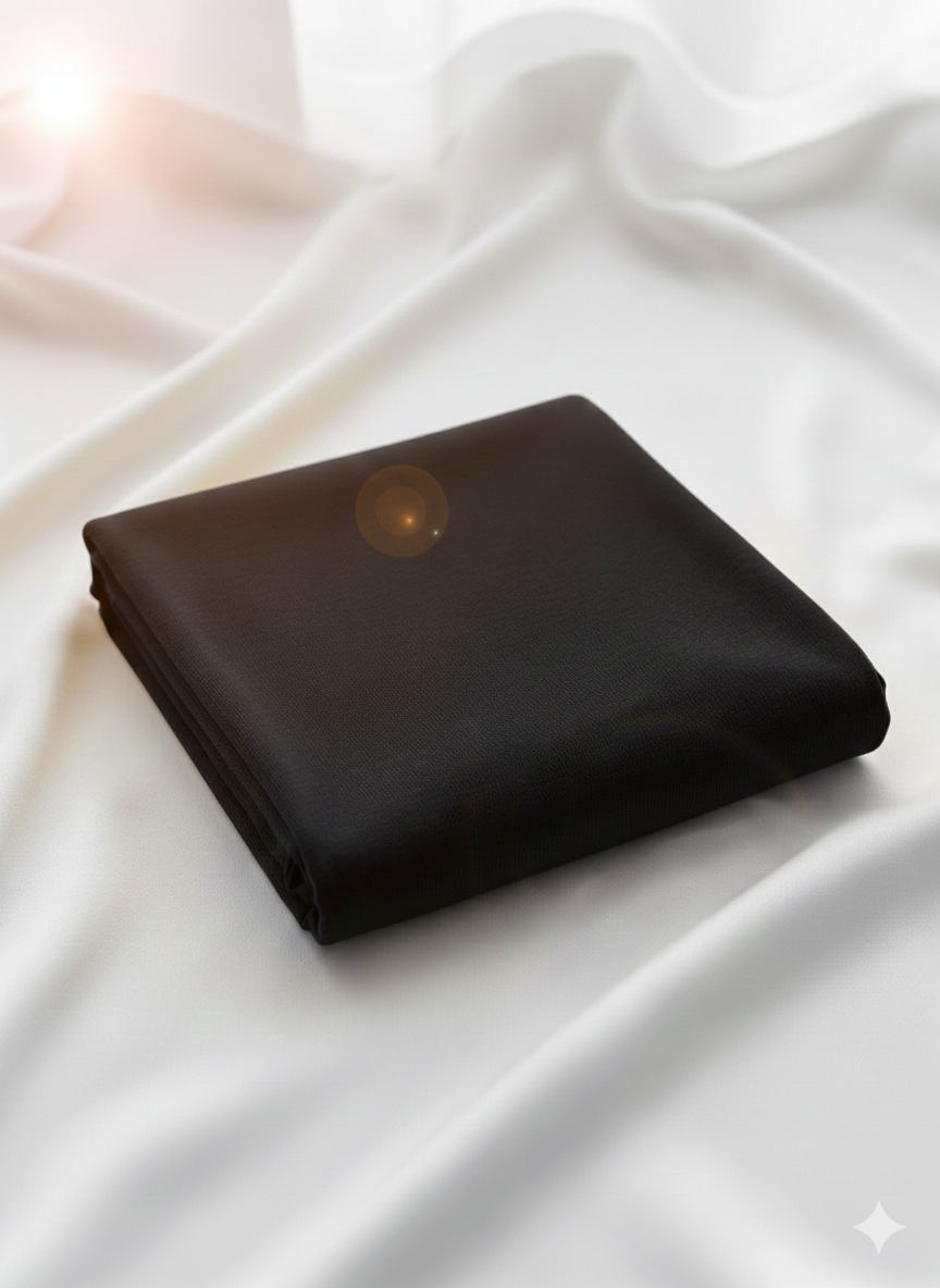 Black Cotton Jersey – Sold by the Metre - Vératex Fabrics