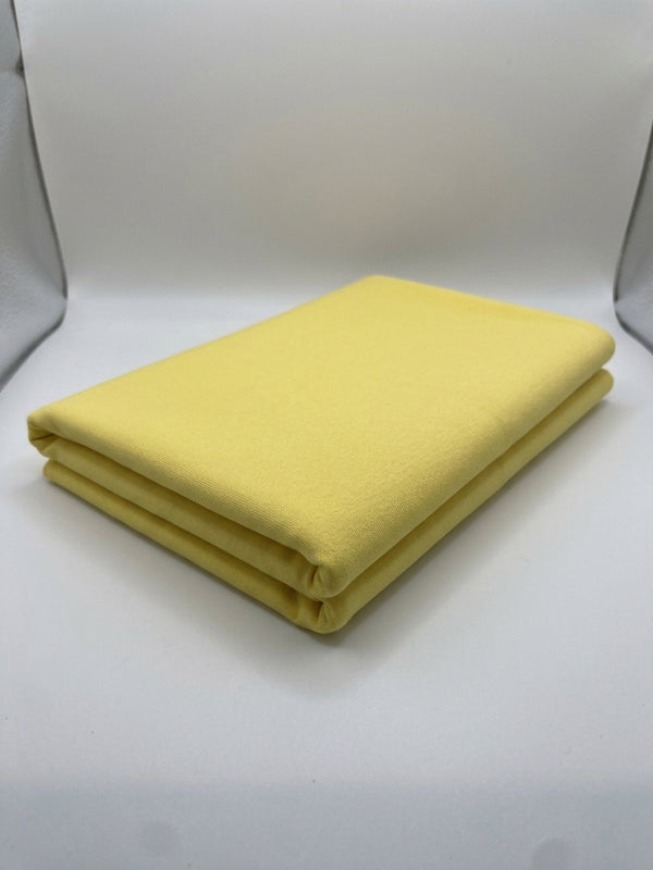 Yellow Cotton Interlock Jersey Fabric – 100% Cotton Double Knit