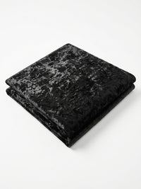 Black Stretch Crushed Velvet Fabric