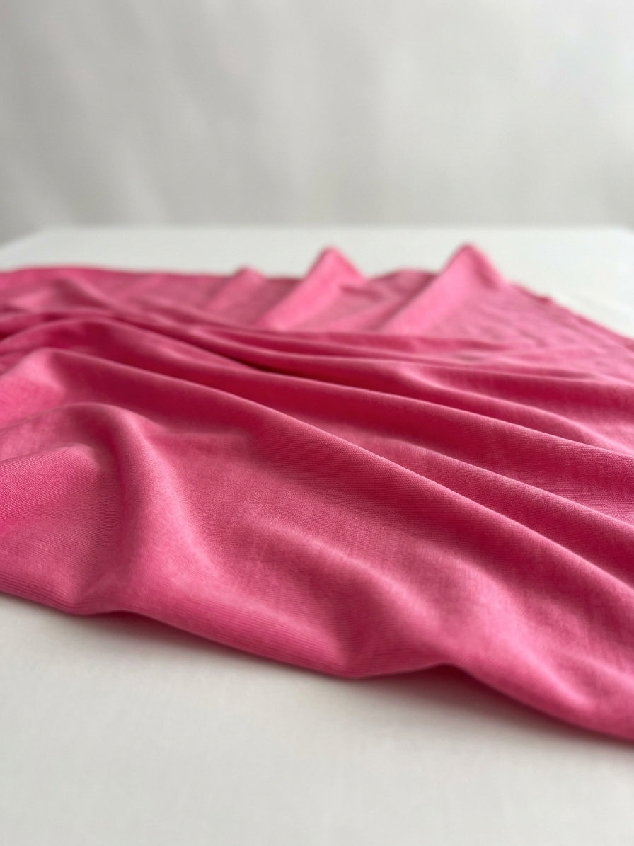 Bubblegum Pink Acetate Fabric