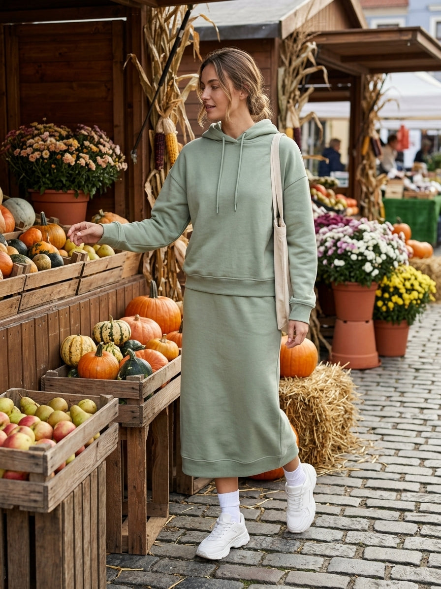 Sage Brushed Back Sweatshirt Fleece Fabric