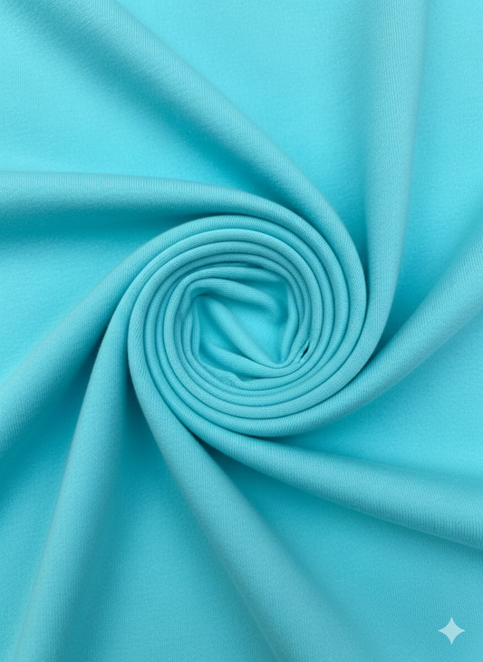 Turquoise 100% Cotton Single Jersey Fabric – Sold by the Metre - Vératex Fabrics