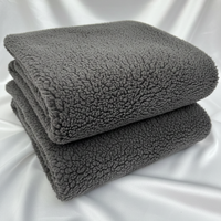 Charcoal Grey Sherpa Fleece Fabric – Sold by the Metre - Vératex Fabrics