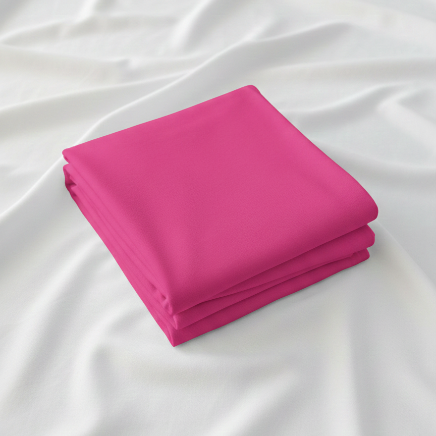 Fuchsia Pink 100% Cotton Single Jersey Fabric – Sold by the Metre - Vératex Fabrics