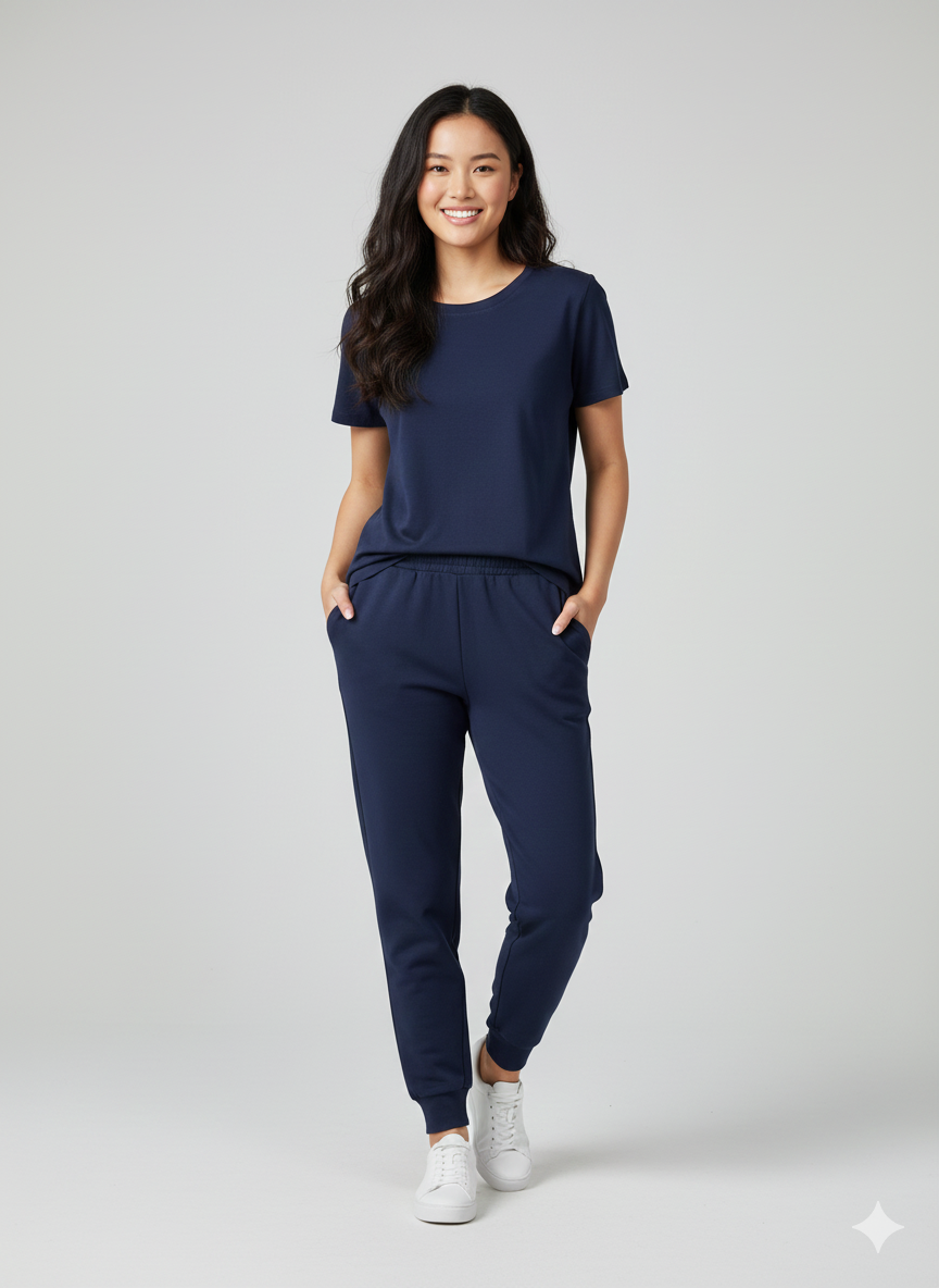 Navy Cotton Jersey – Sold by the Metre - Vératex Fabrics