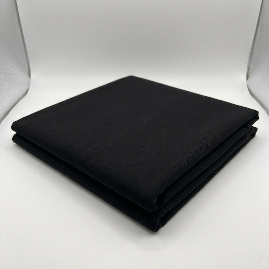 Black Cotton Jersey Lycra Fabric