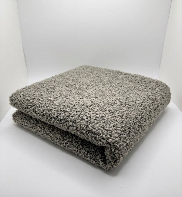 Silver Grey Boucle Fabric