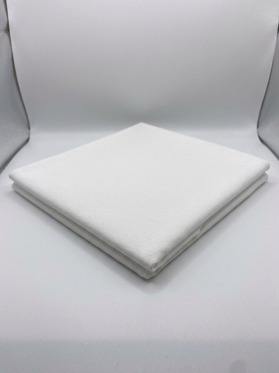 White Cotton Interlock Jersey Fabric – 100% Cotton Double Knit