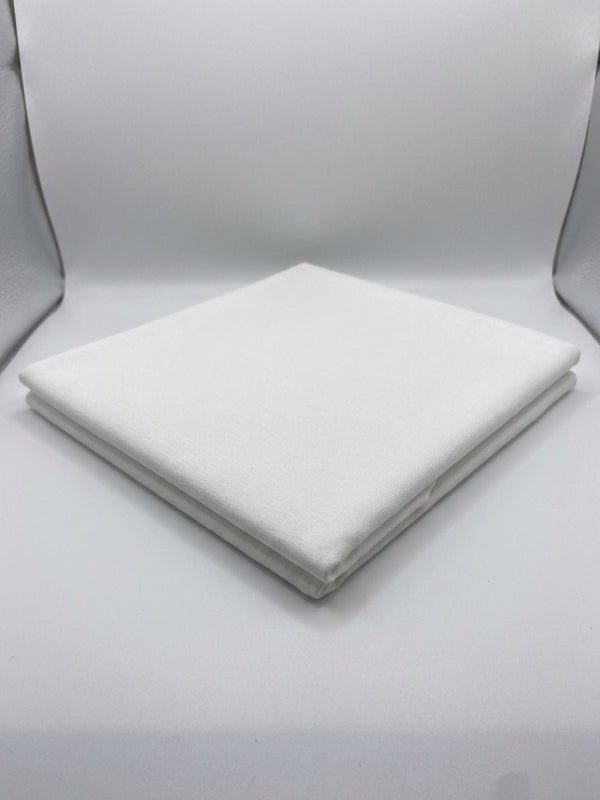 White Cotton Interlock Jersey Fabric – 100% Cotton Double Knit