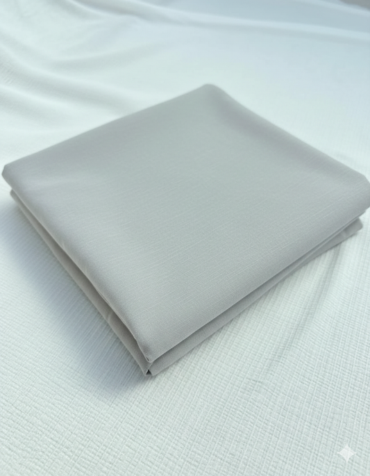 Light Grey Bengaline Fabric – Sold by the Metre - Vératex Fabrics