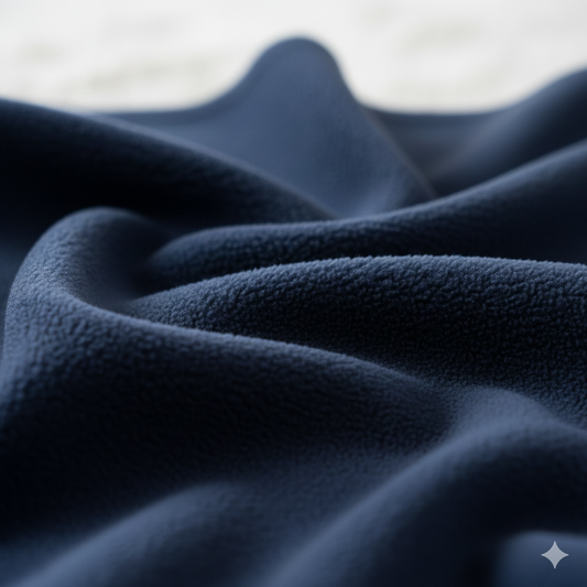 Navy Anti-Pill Polar Fleece – Sold by the Metre - Vératex Fabrics