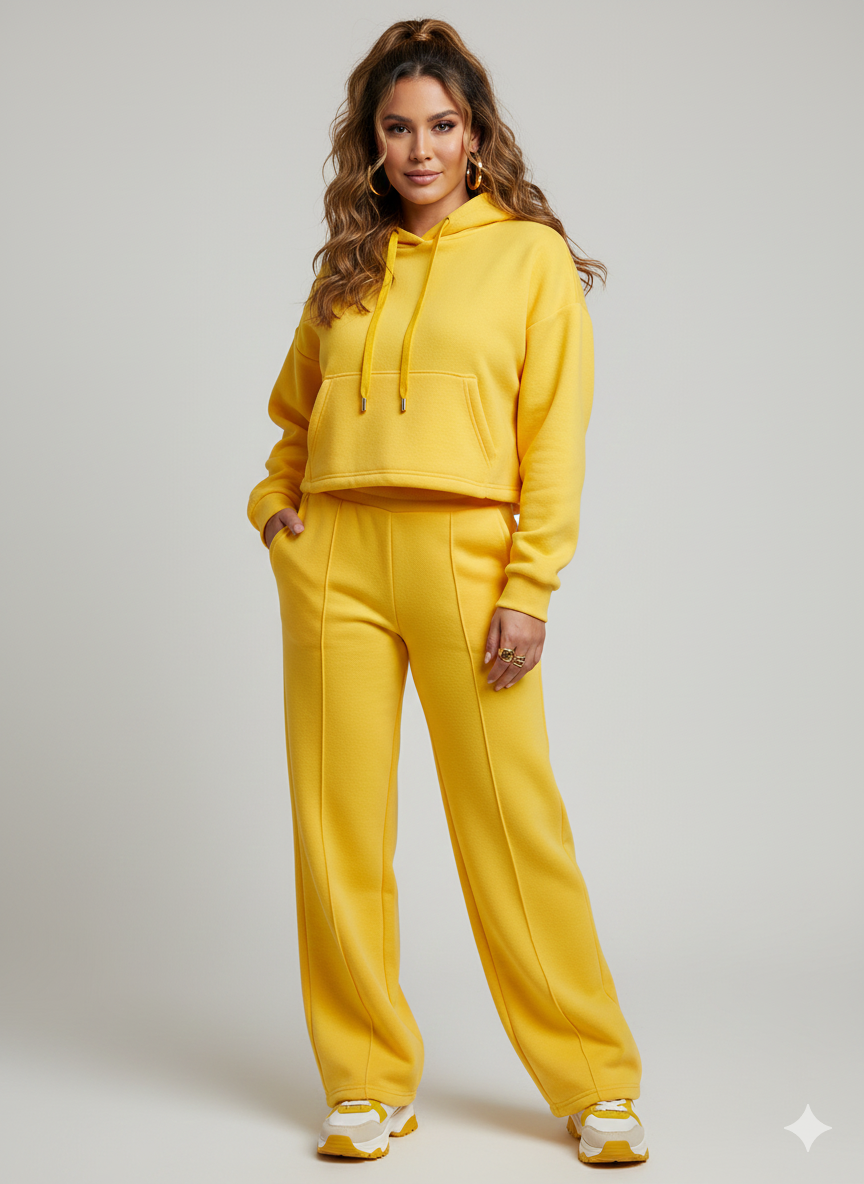 Yellow Anti-Pill Polar Fleece – Sold by the Metre - Vératex Fabrics