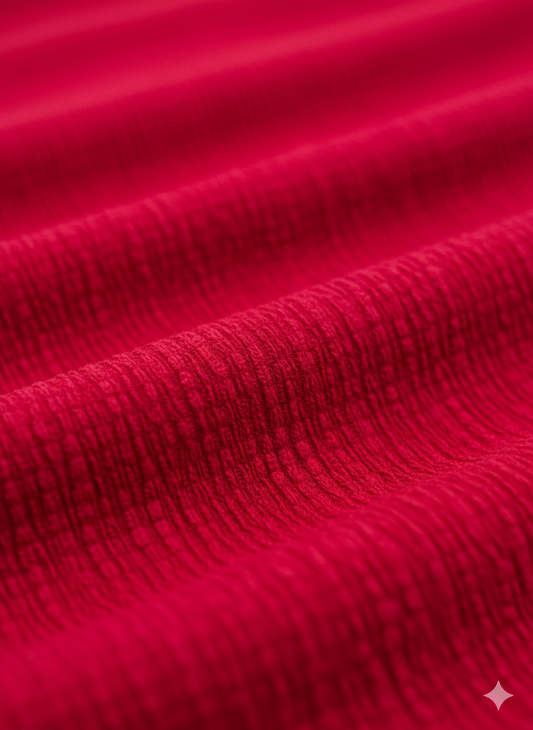 Fuchsia Red Popcorn Textured Fabric – Sold by the Metre - Vératex Fabrics