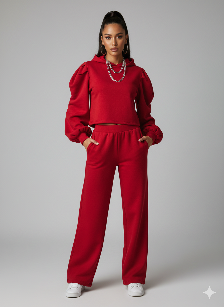 Red Sweatshirt Fleece Fabric – Sold by the Metre - Vératex Fabrics