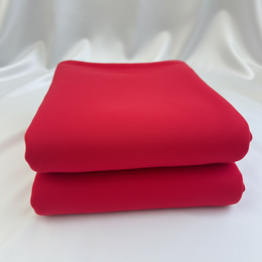 Red Sweatshirt Fleece Fabric – Sold by the Metre - Vératex Fabrics