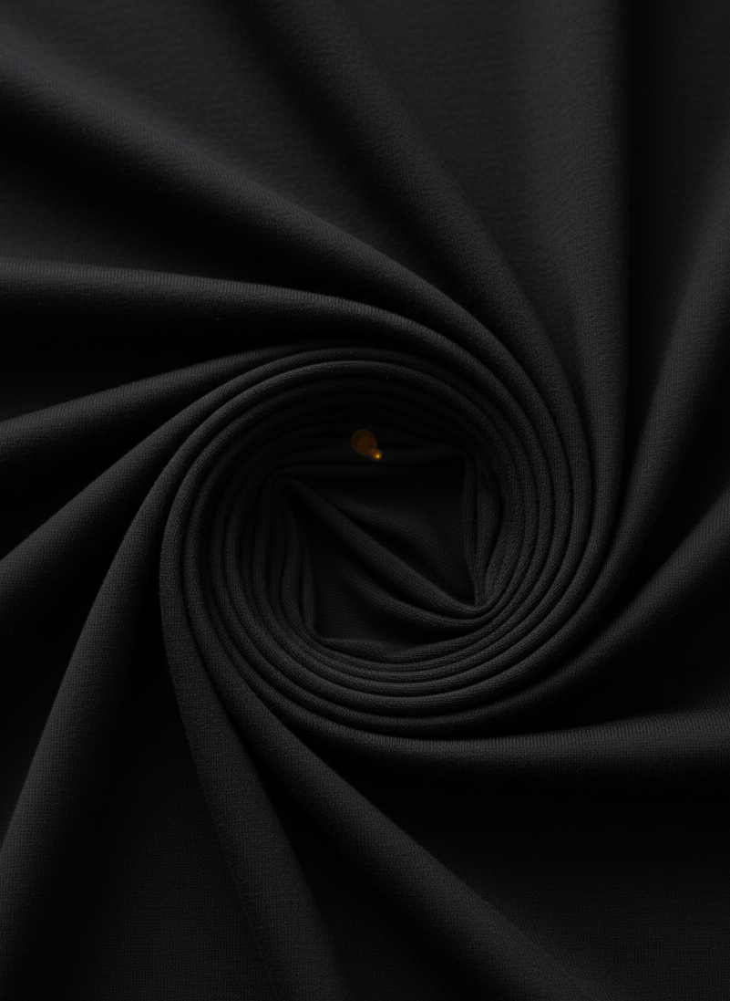 Black Cotton Jersey – Sold by the Metre - Vératex Fabrics