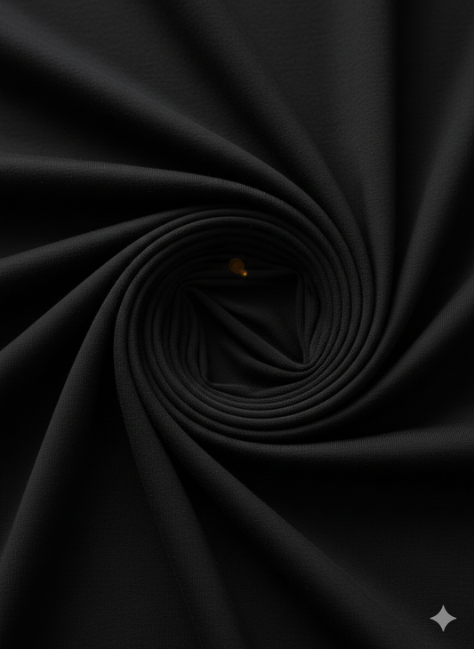 Black Cotton Jersey – Sold by the Metre - Vératex Fabrics