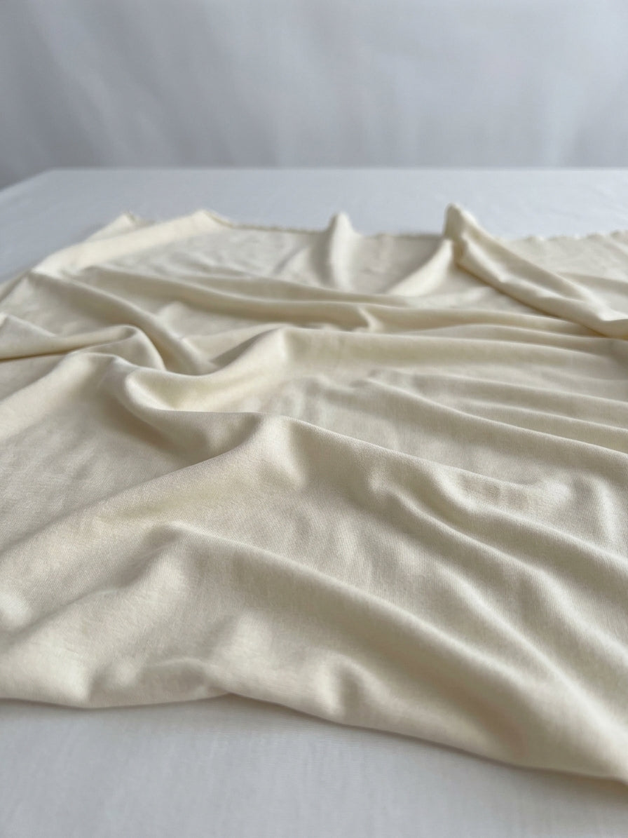 Cream Acetate Fabric