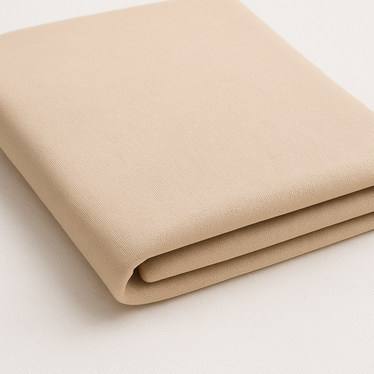 Beige 100% Cotton Single Jersey Fabric – Sold by the Metre - Vératex Fabrics