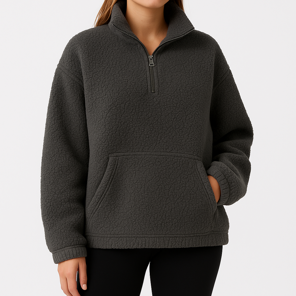 Charcoal Grey Sherpa Fleece Fabric – Sold by the Metre - Vératex Fabrics