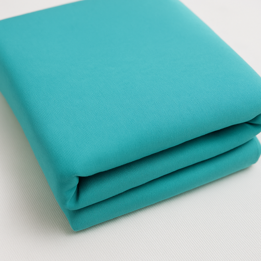 Turquoise 100% Cotton Single Jersey Fabric – Sold by the Metre - Vératex Fabrics