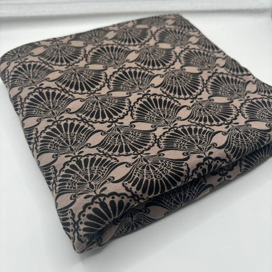 Art Deco Shell Viscose Jersey – Sold by the Metre - Vératex Fabrics