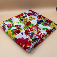 Vibrant Floral Polycotton Woven Fabric – Sold by the Metre - Vératex Fabrics