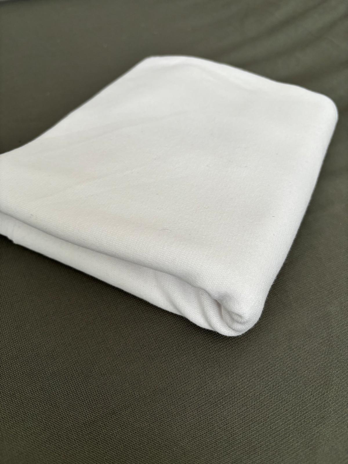 White Textured Cotton Jersey – Sold by the Metre - Vératex Fabrics