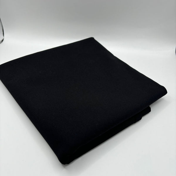 Black Viscose Bengaline Fabric - Vératex Fabrics